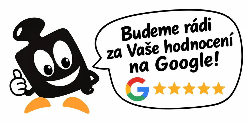 Budeme r&aacute;di za Va&scaron;e hodnocen&iacute; na Google